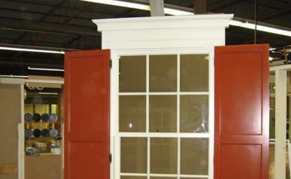 Double Hung Windows with Operational Shutters